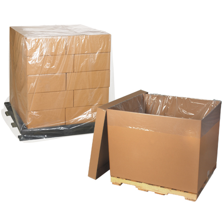 54 x 44 x 120" - 2 Mil Clear Pallet Covers