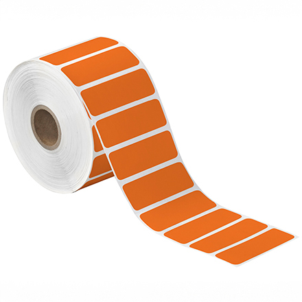 2 <span class='fraction'>1/2</span> x 1" Orange Desktop Direct Thermal Label