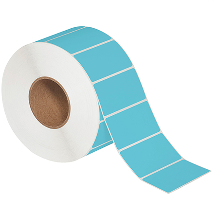 4 x 2" Blue Thermal Transfer Labels